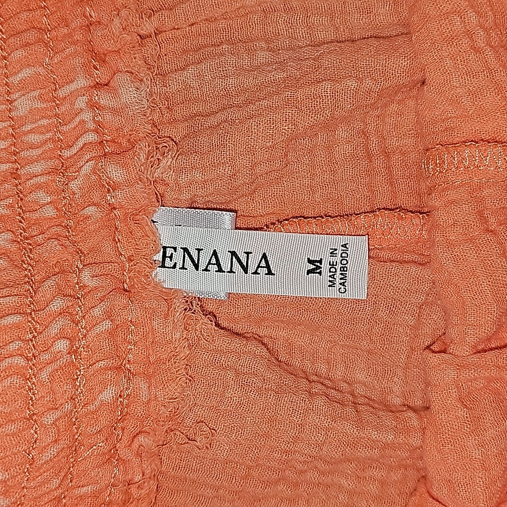 Zenana Womens Gorgeous NWOTS neon orange linen shorts. Sz medium - Picture 3 of 4